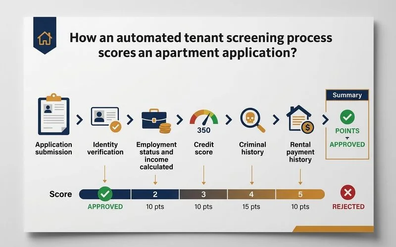 Explainer of how automated tenant screening scores an application