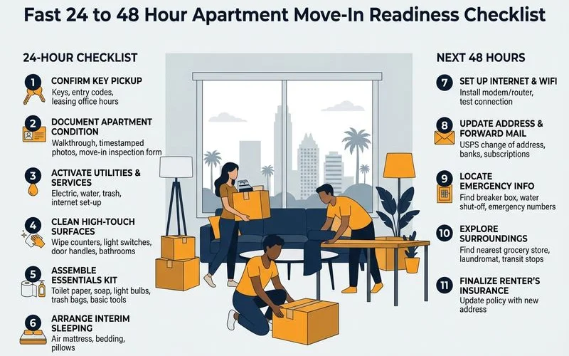 Fast move-in readiness checklist
