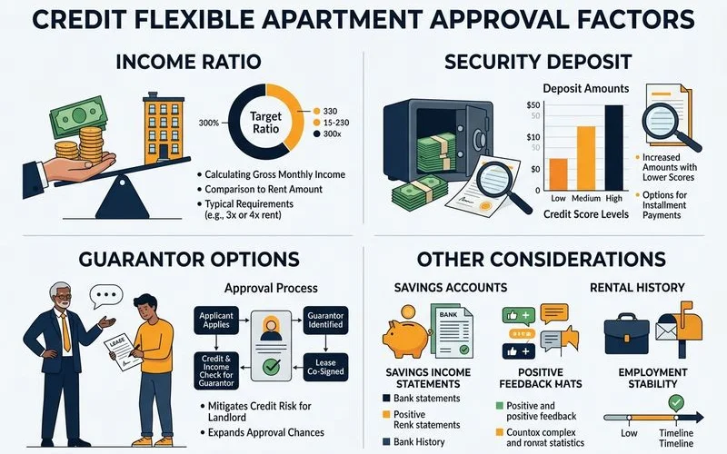 Infographic of credit-flexible approval factors