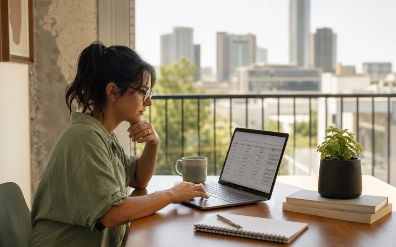Austin Second Chance Apartments locator reviewing credit report screening results for renter with collections