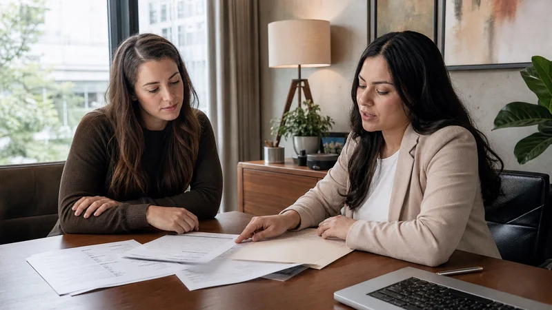 Austin apartment locator reviewing divorce documentation and application strategy with a recently divorced renter